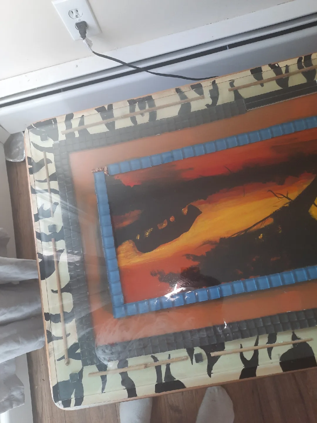 Hand-Painted Coffee Table pick up only image indicator(3)