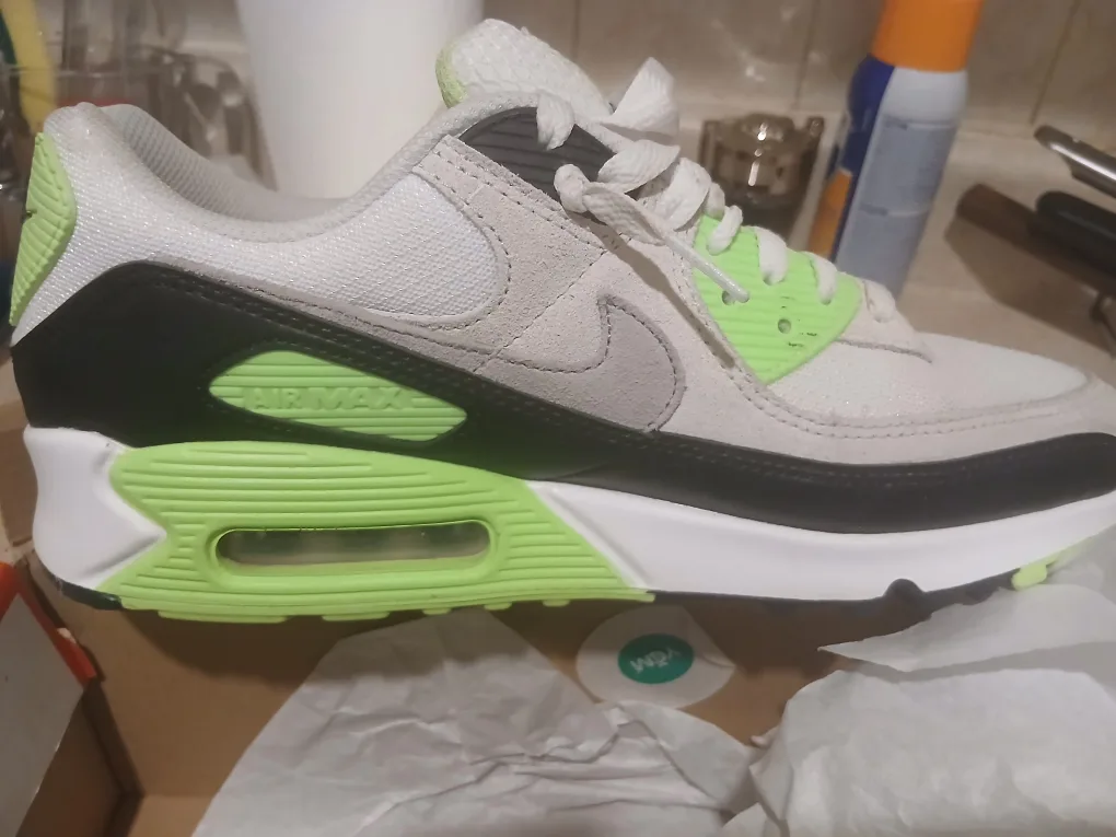 Nike Air Max 90 White/Lime - Size 9/5 image indicator(8)