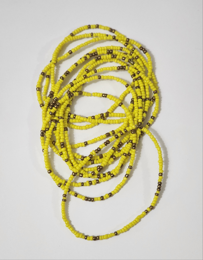 Waist Beads - Yellow, Blue, Green, Black, Purple
