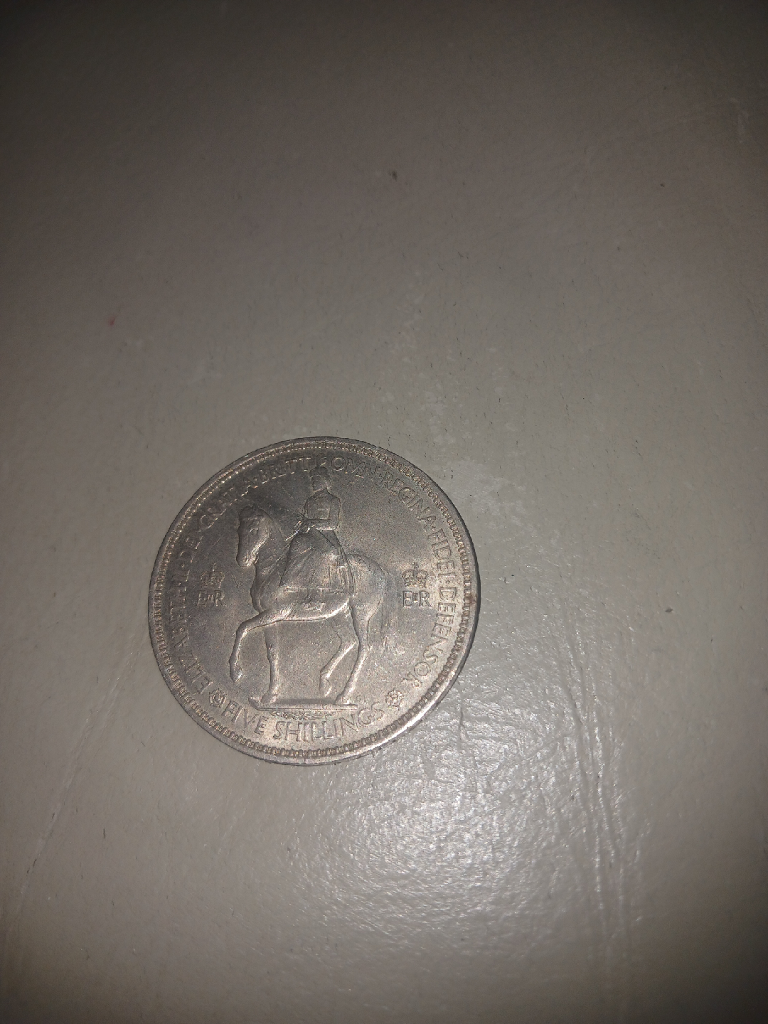 Vintage Five Shillings Coin