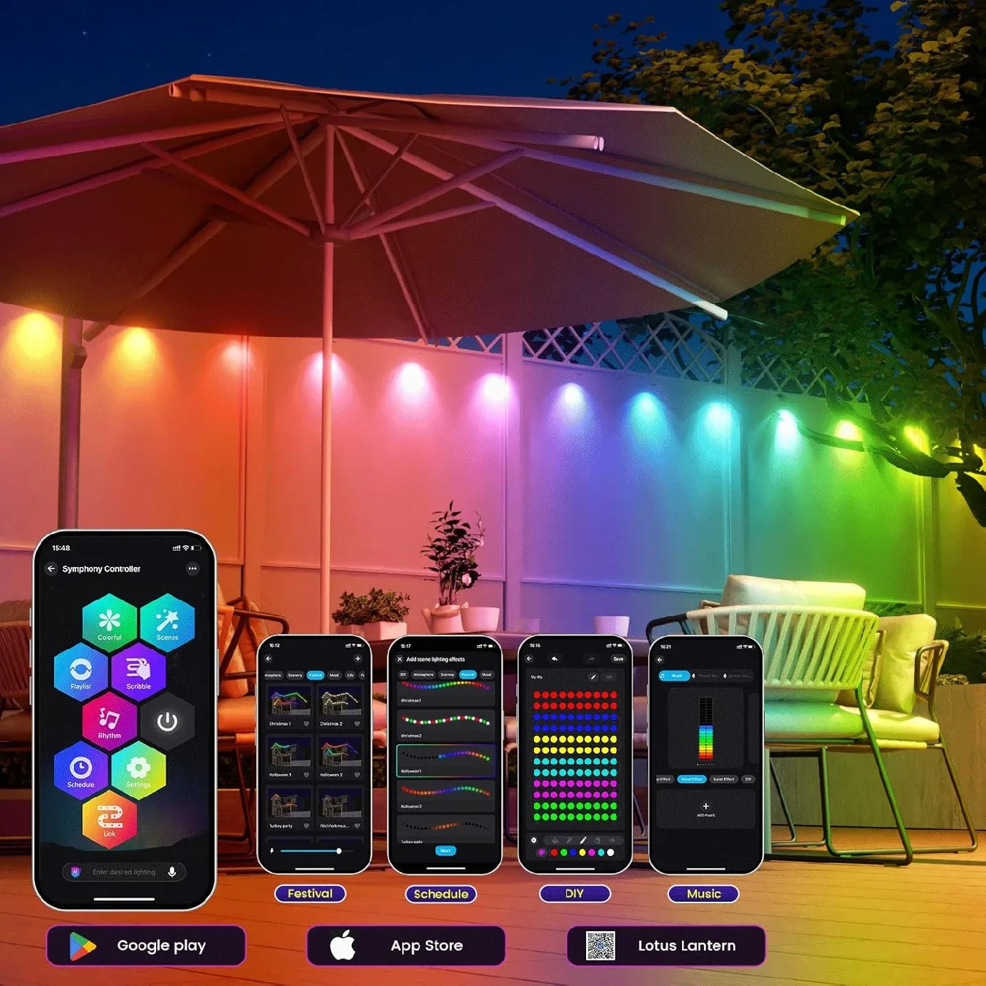 Permanent Outdoor Lights 100FT BNIB image indicator(3)