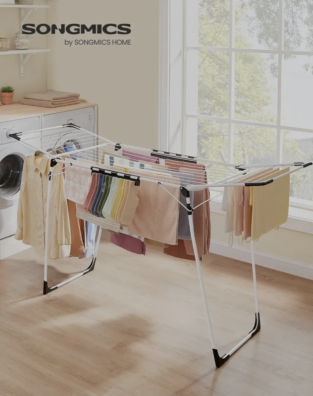 SONGMICS Clothes Drying Rack - Foldable image indicator(2)