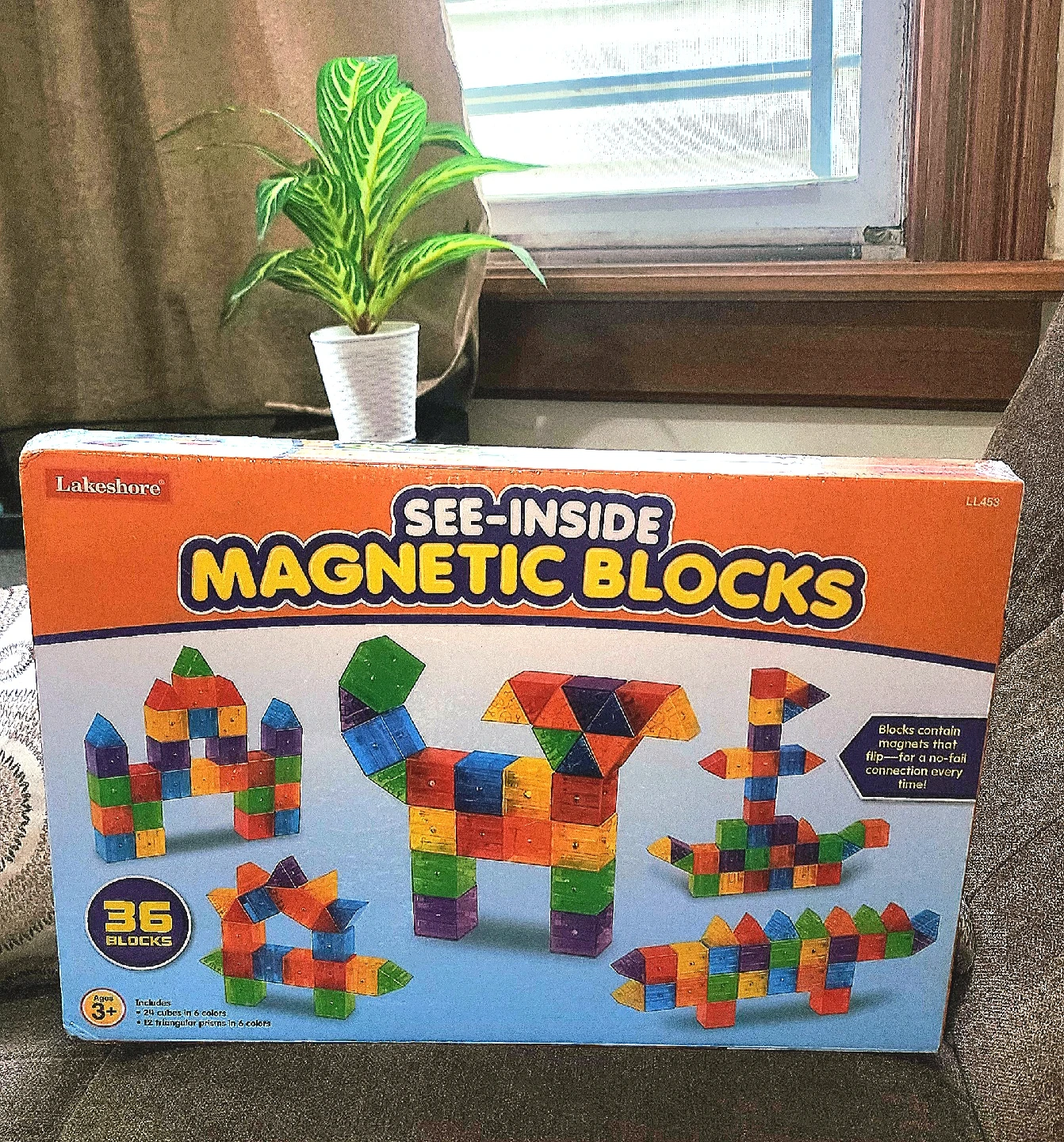Lakeshore See-Inside Magnetic Blocks - 36 Pieces