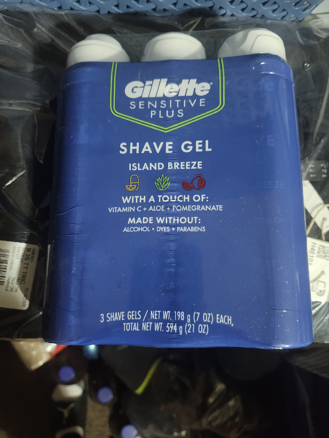 Gillette Sensitive Plus Shave Gel - 3 Pack