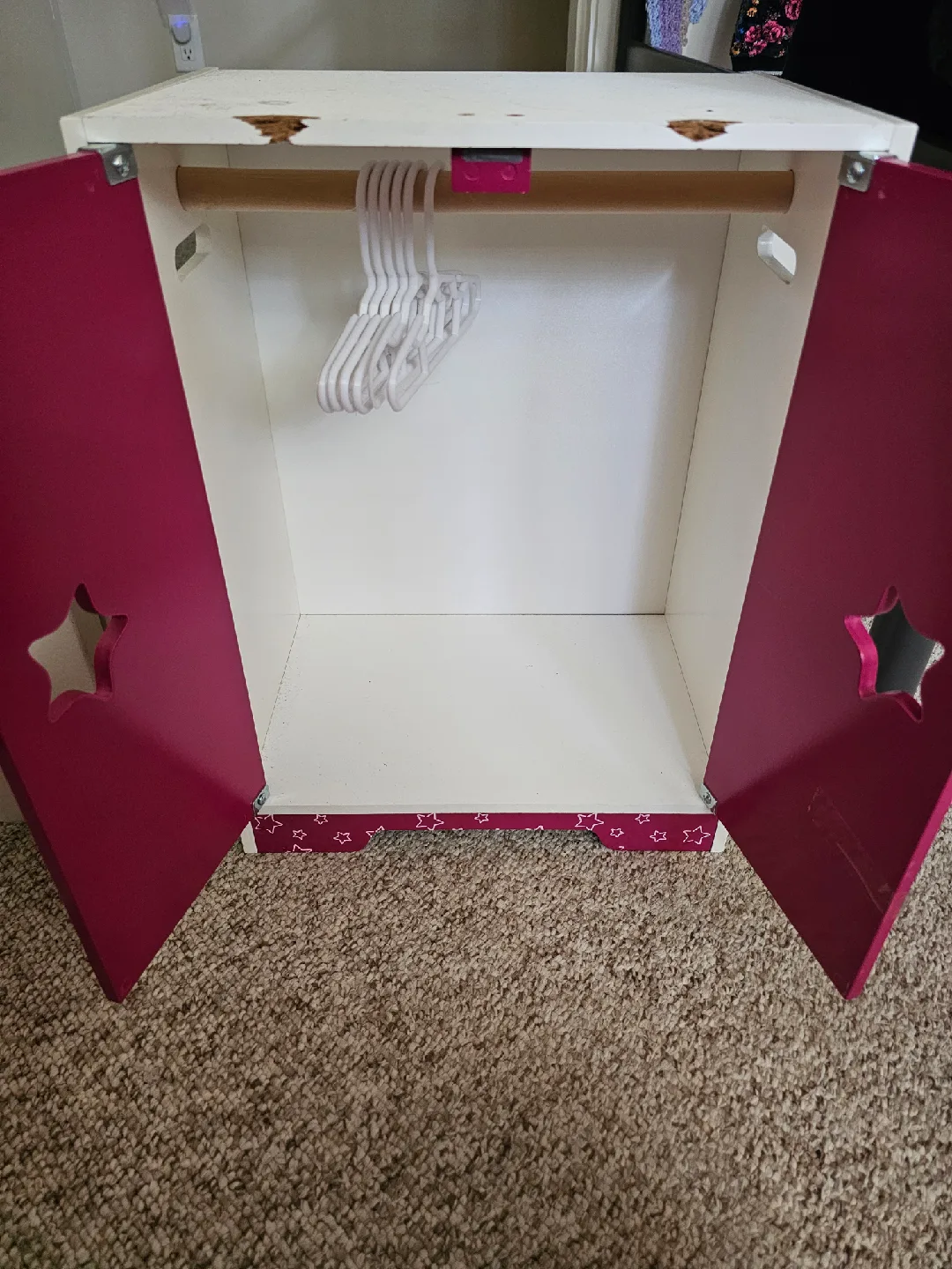American Girl Doll Armoire - Pink & White image indicator(2)