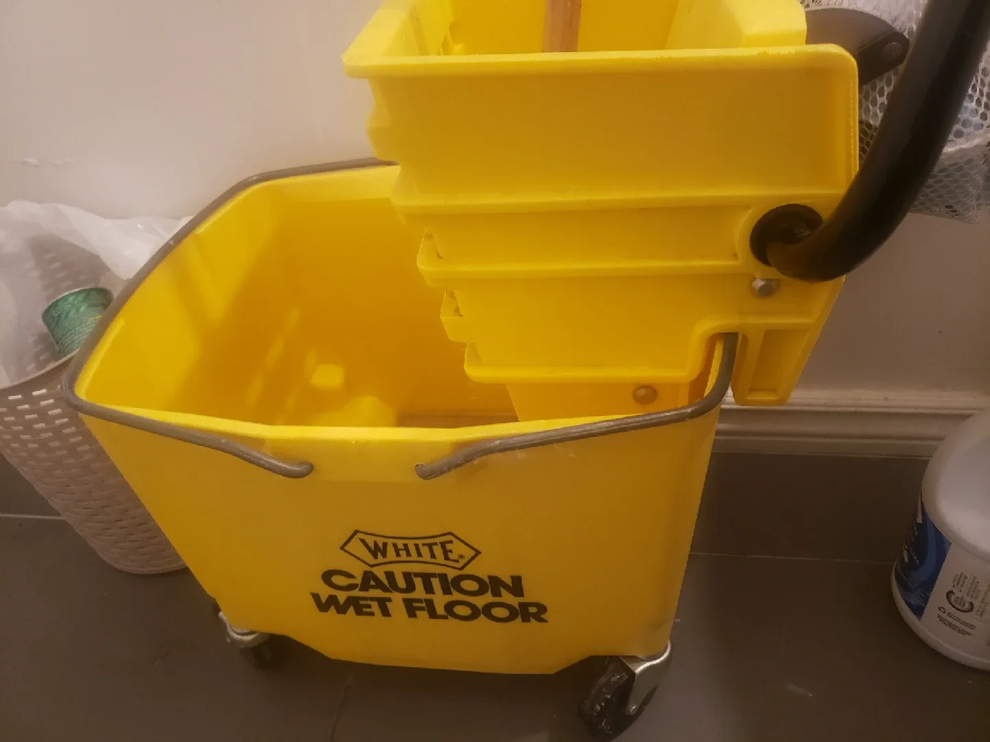 Commercial Mop Bucket - Yellow