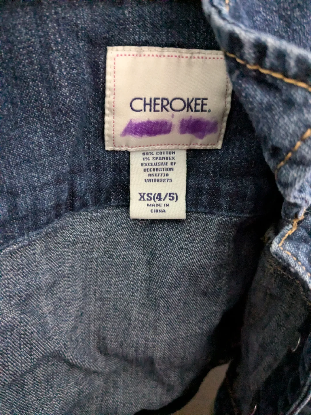 Cherokee XS (4/5) Denim Jacket image indicator(2)