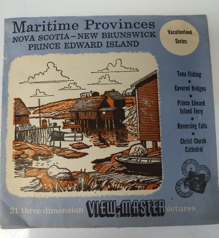 Vintage View-Master Stereoscope with Reels & Box image indicator(6)