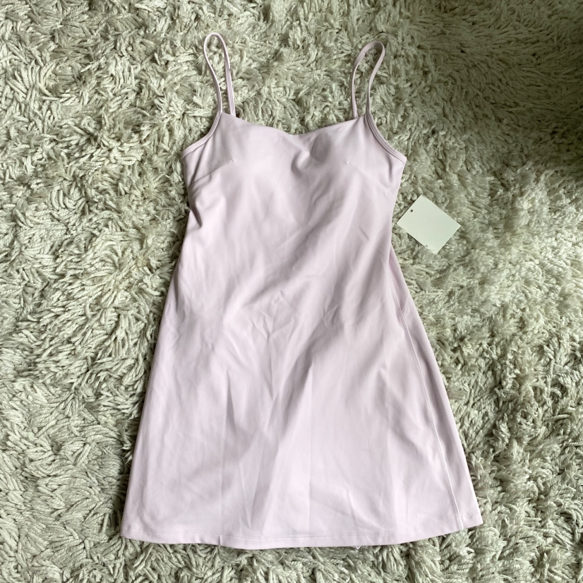 NWT Lululemon Align Cami Strap Dress - Size 8, Pink Organza