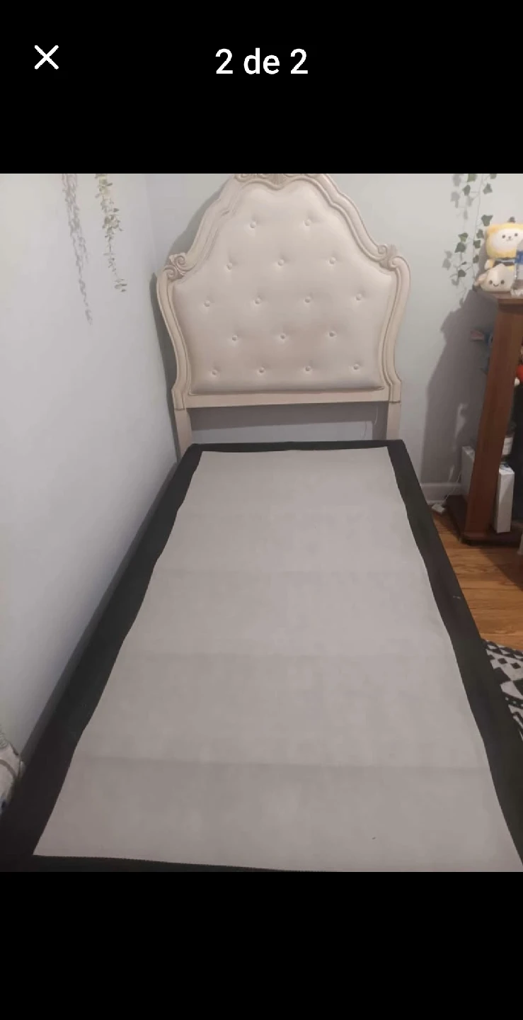 Upholstered Bed Frame with Headboard