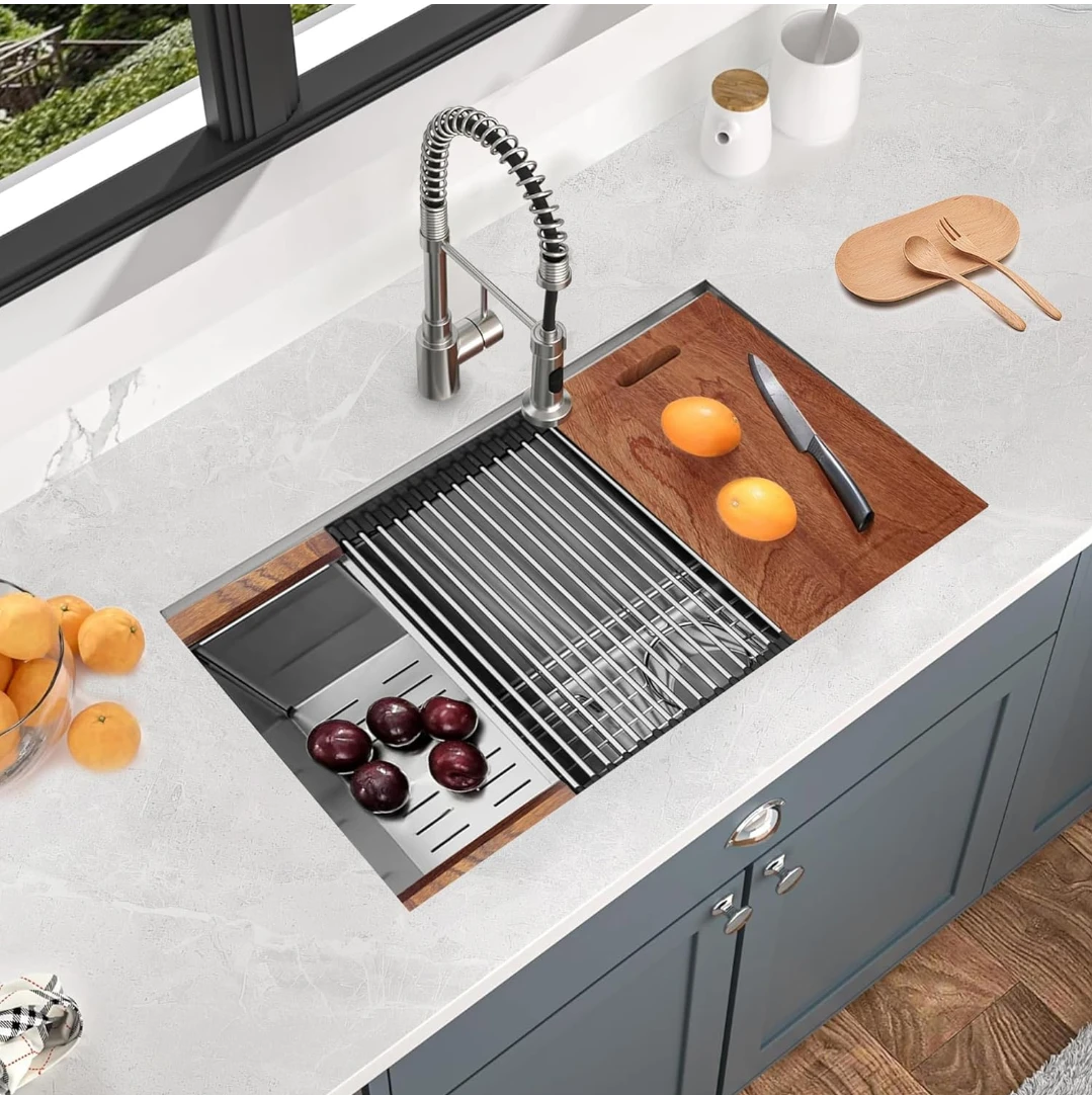 Stainless Steel Kitchen Sink 33"x19"