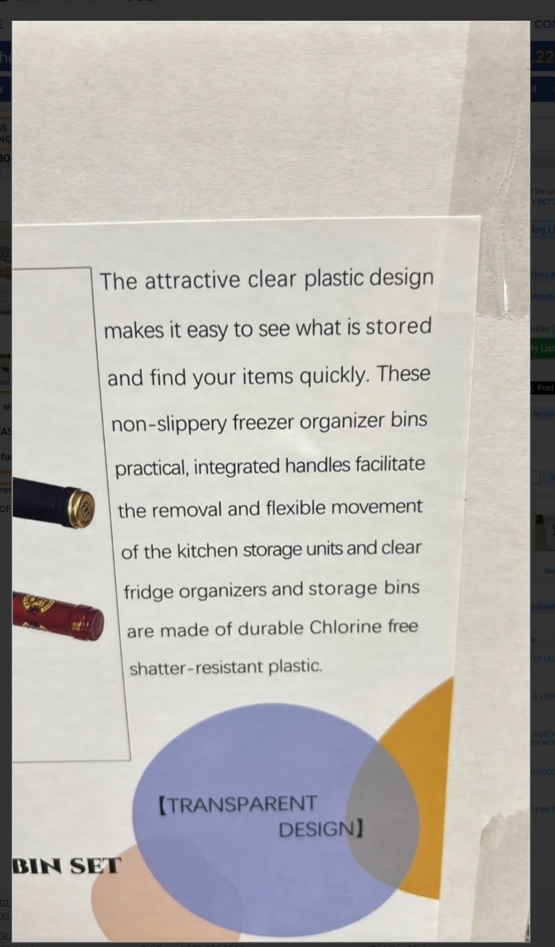 11 Pcs Clear Fridge Organization Bin Set - photo 2