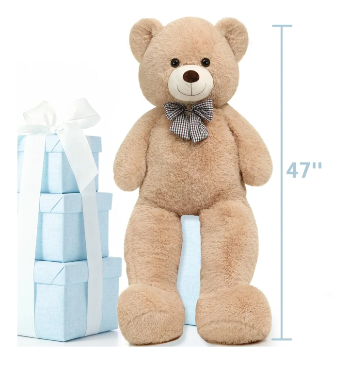 47" Giant Teddy Bear - Super Soft!