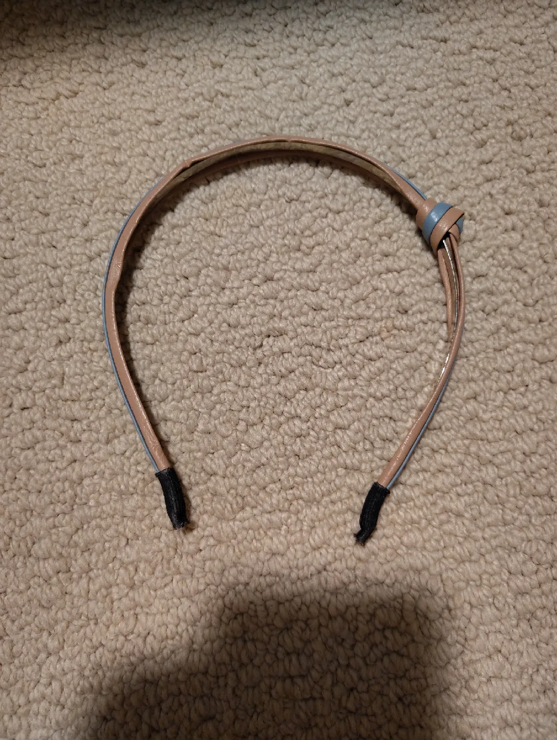 Beige & Blue Headband