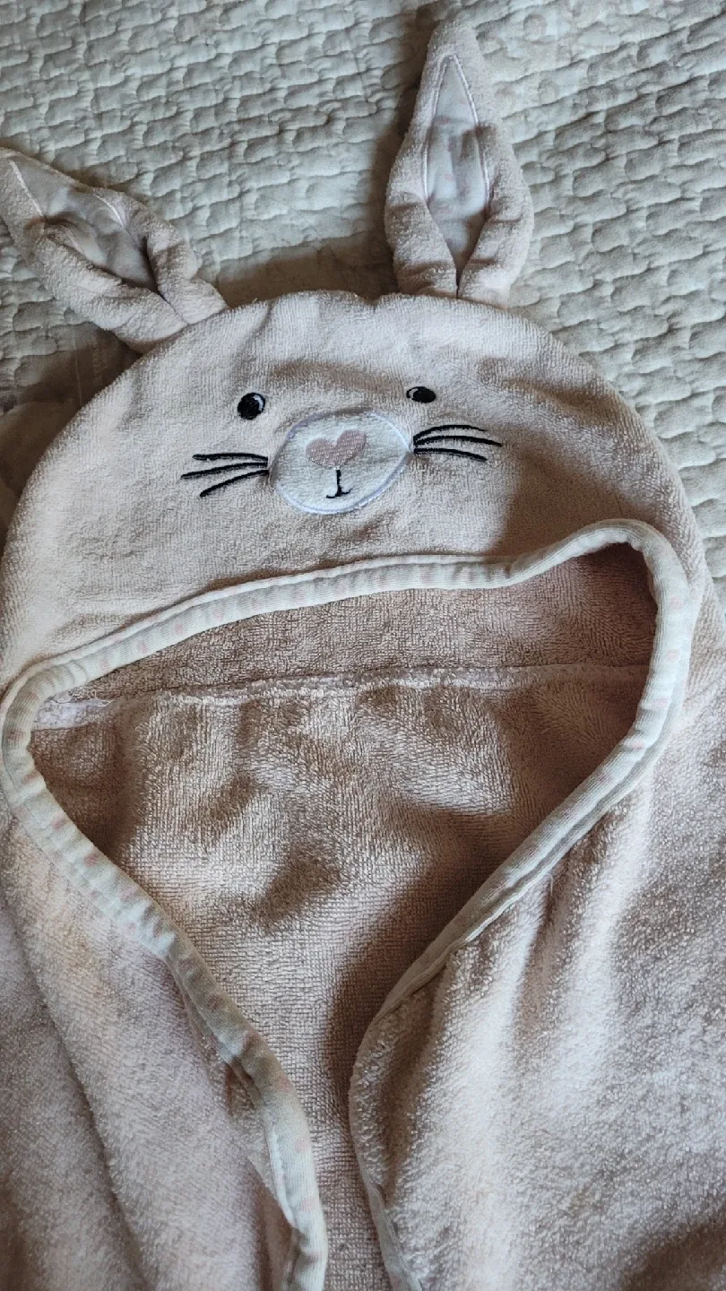 Indigo Baby Bunny Hooded Towel - One Size image indicator(2)