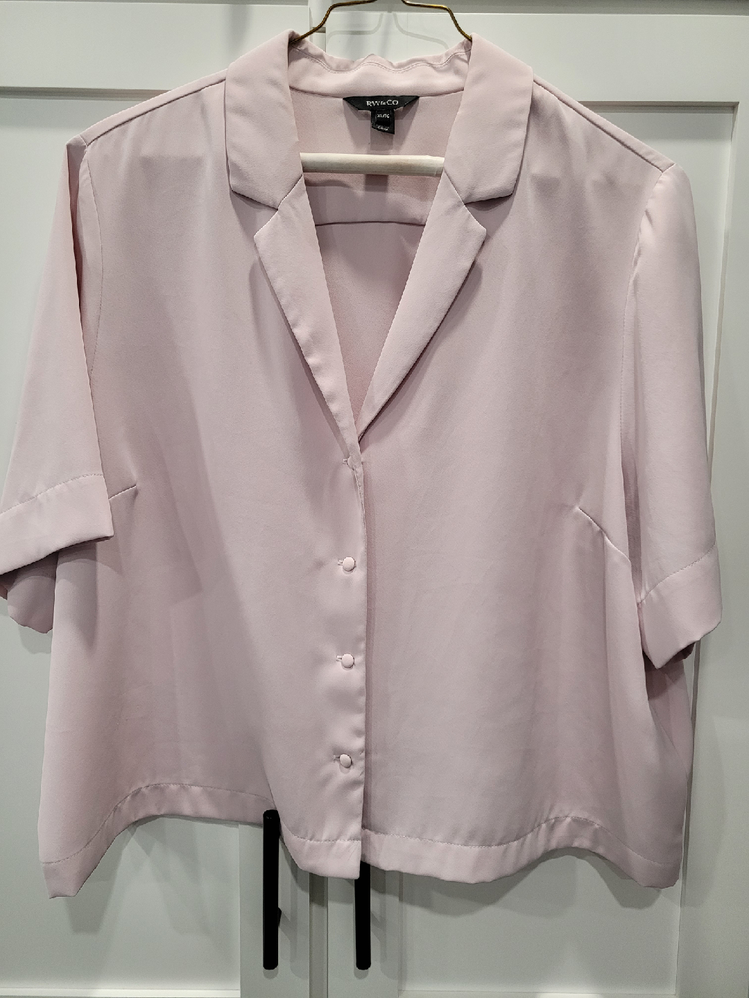 RW&CO. Pink Blouse - Size XL