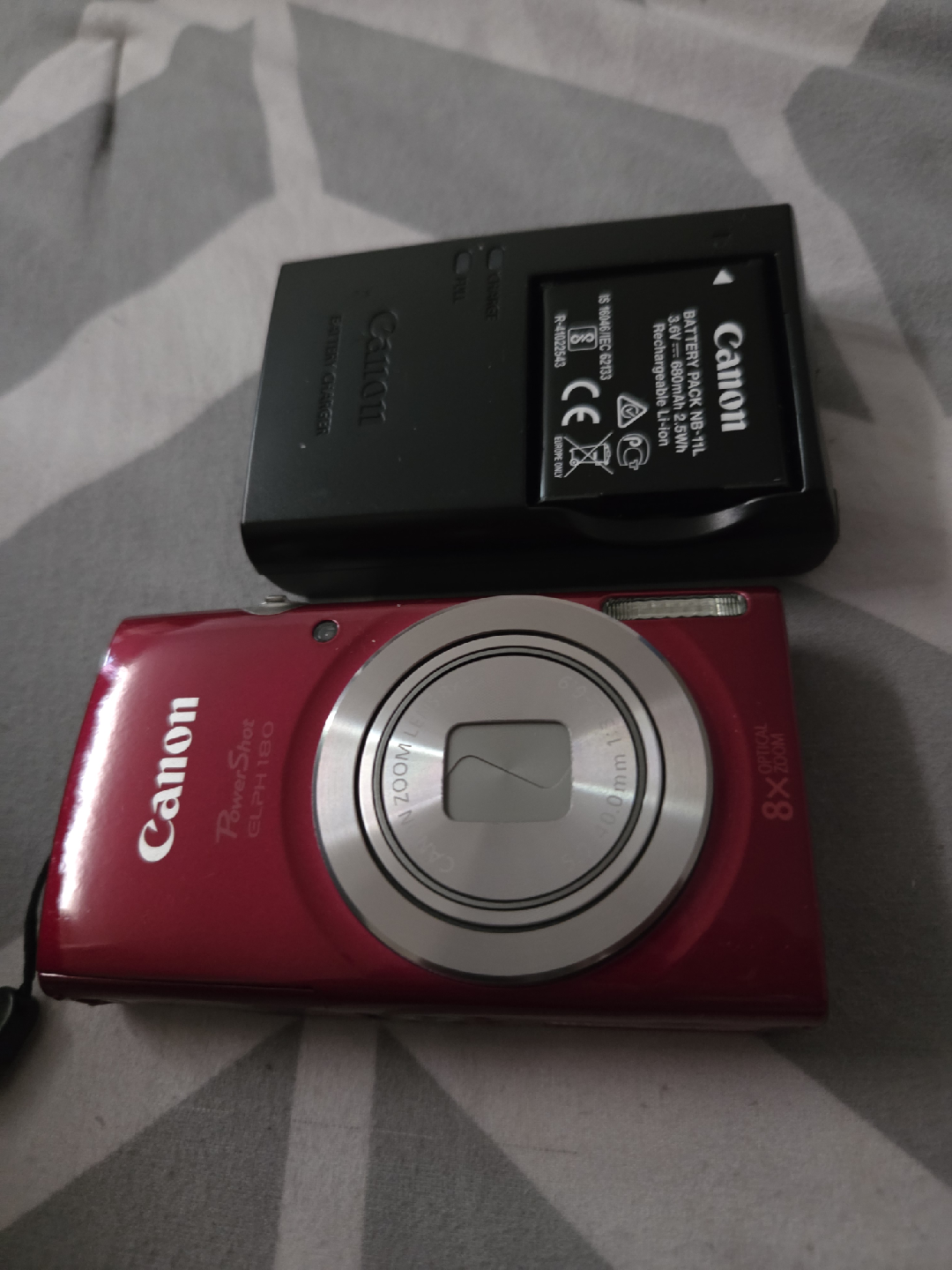 Canon PowerShot ELPH 180 Red Digital Camera
