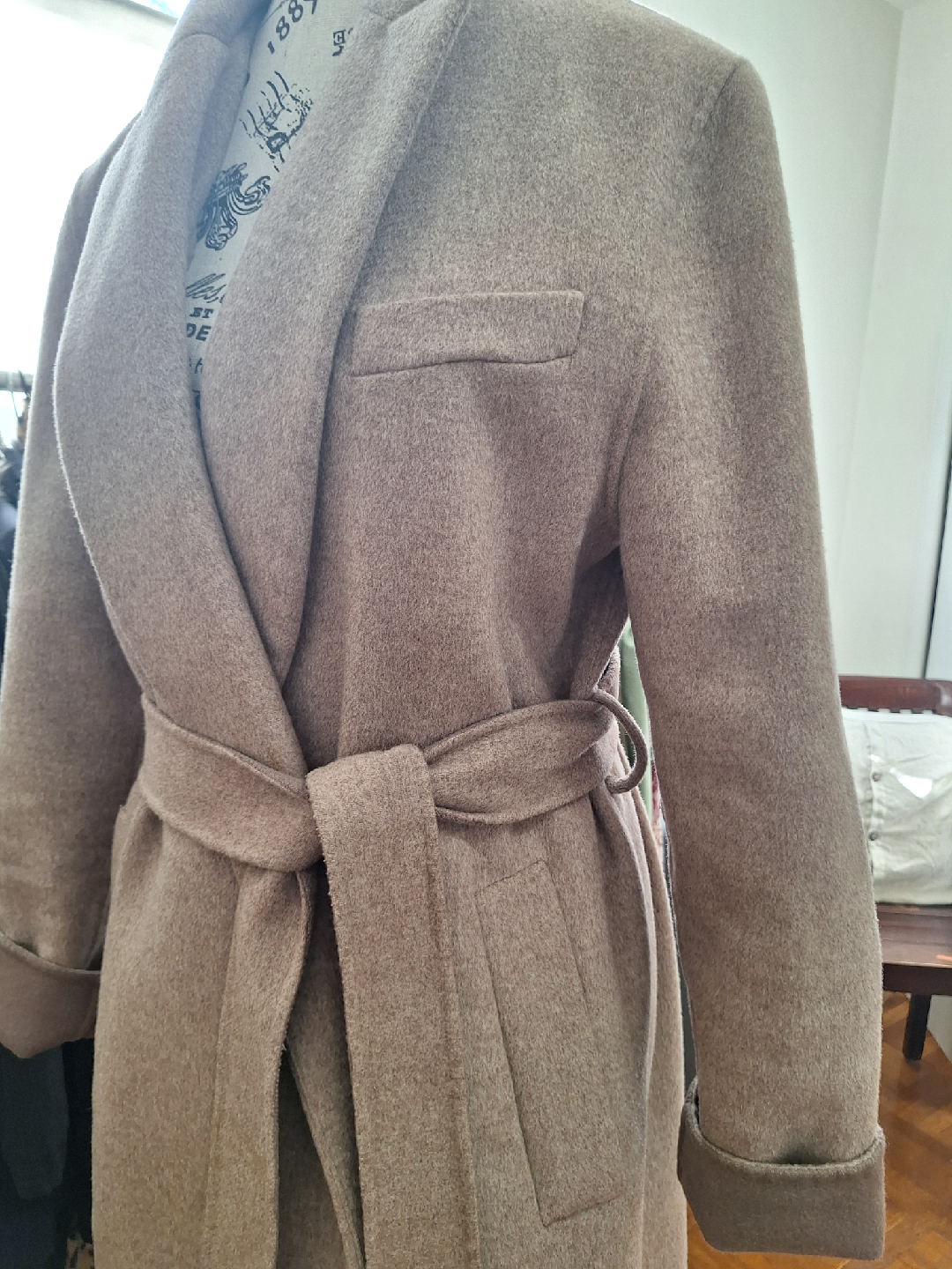 Zara belted Wool Blend Coat - photo 5