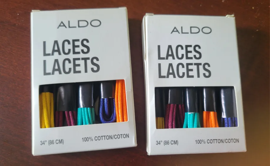 Brand New 5 Pairs of ALDO Shoe Laces - 34 inch Unisex thumbnail