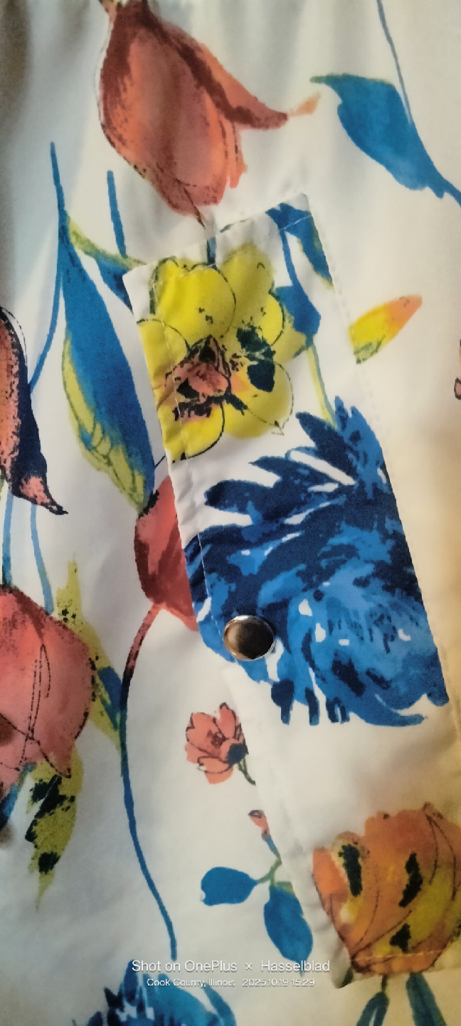 Jason Maxwell Floral Print Rain Jacket - Size L - photo 5