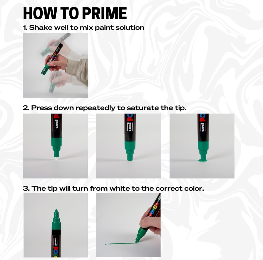 NIB Uni POSCA PC-5M Generic Colours Paint Marker Set - 8 Pack - photo 4