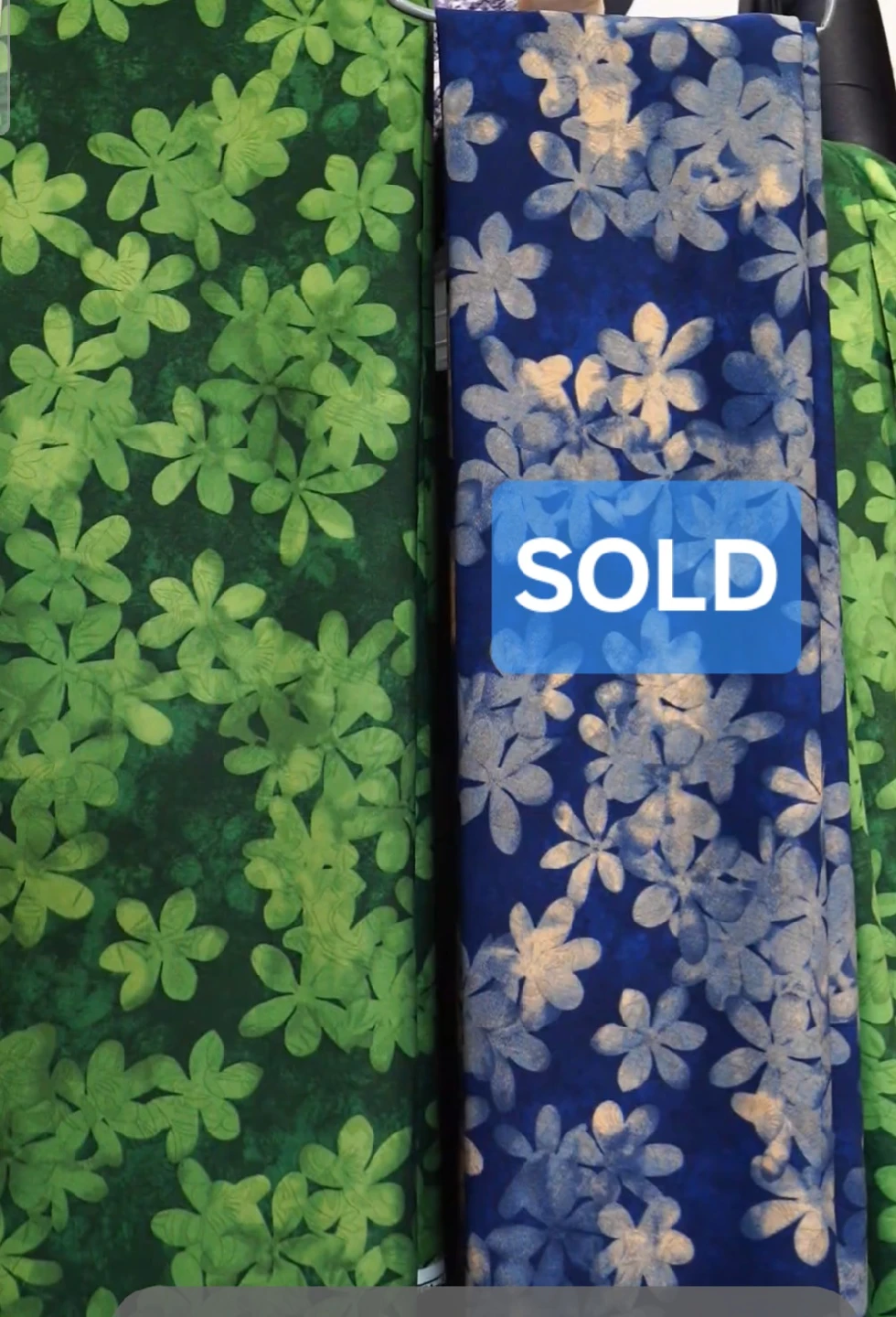 Green Floral Fabric - photo 3