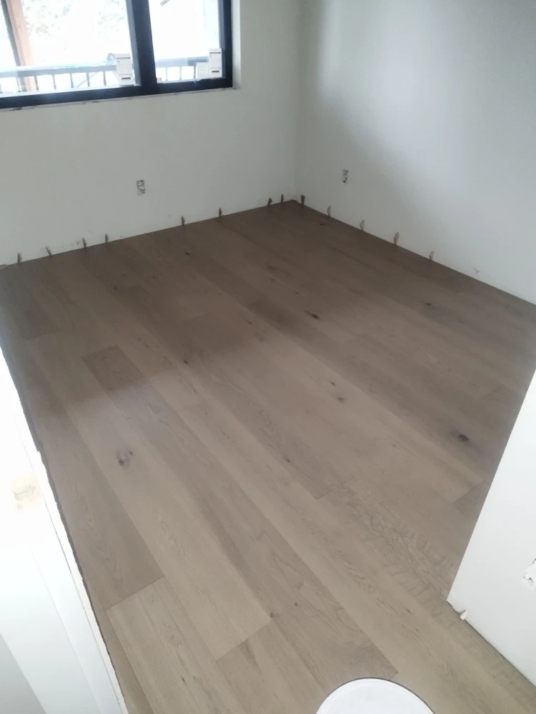 engineered hardwood glue down installation - photo 4