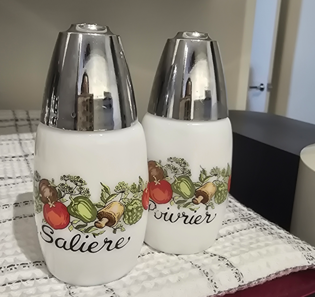 Vintage French Salt & Pepper Shakers