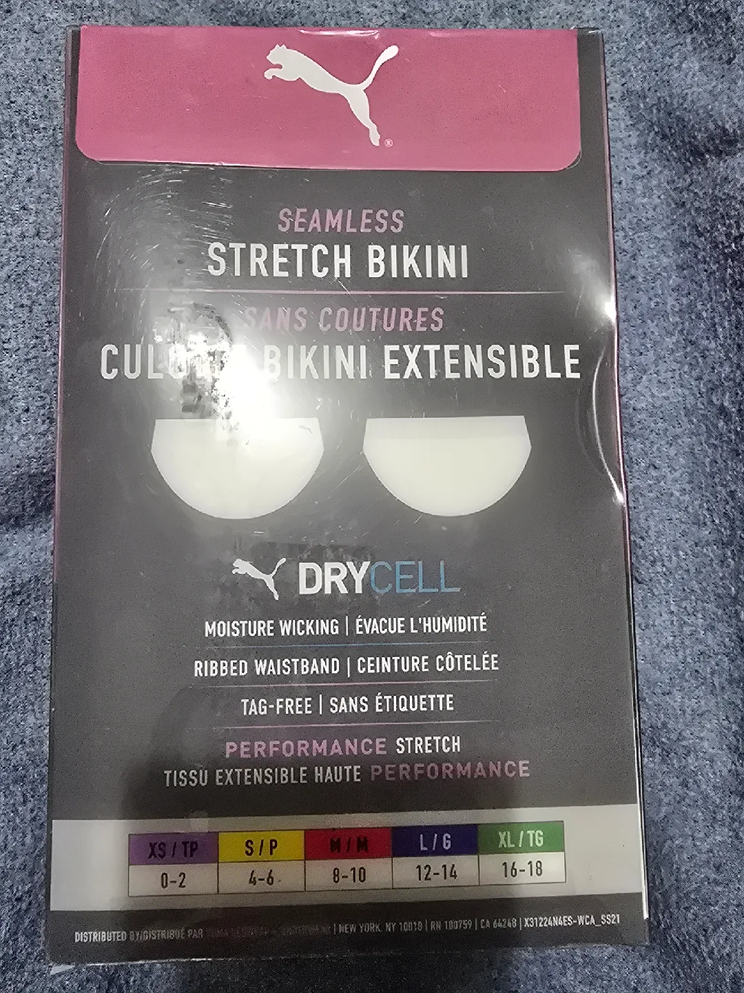 Puma Seamless Stretch Bikini 4-Pack - Size L/G image indicator(2)