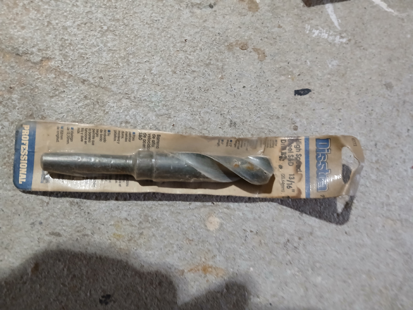 Disston 13/16" High Speed Steel S&D Drill Bit - photo 2