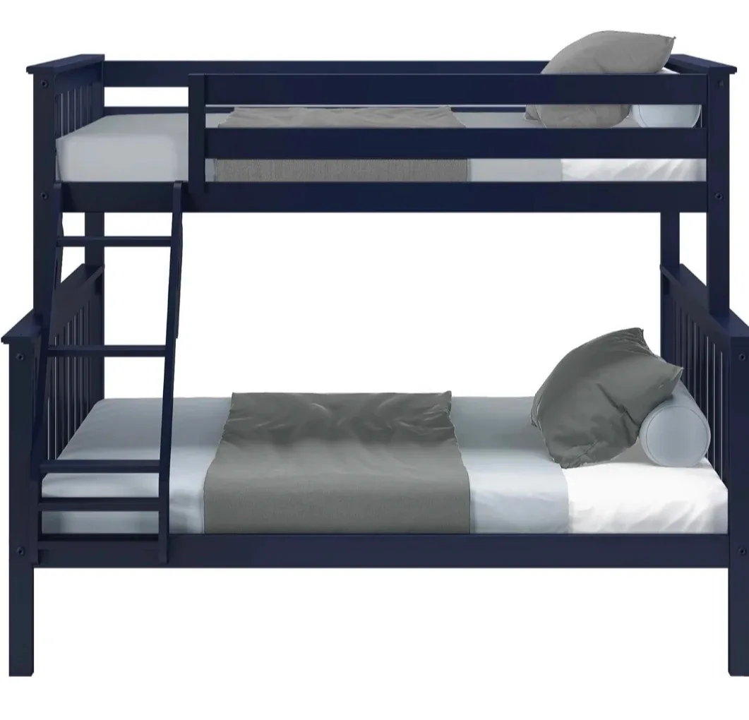 Blue Wooden Bunk Bed - 65" Tall image indicator(2)