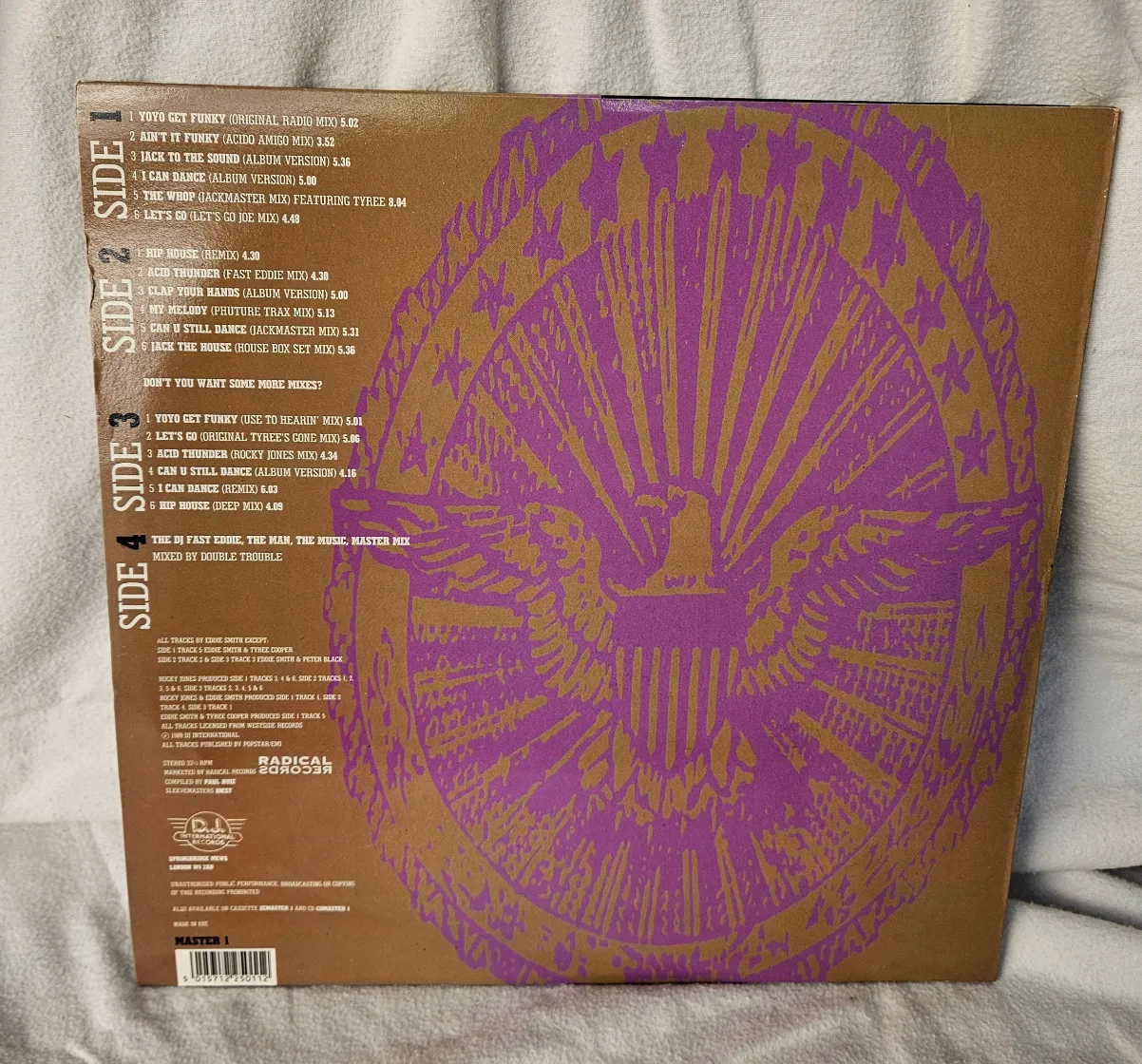 The DJ Fast Eddie Housemasters: The Best Of 1989 Vinyl LP image indicator(3)