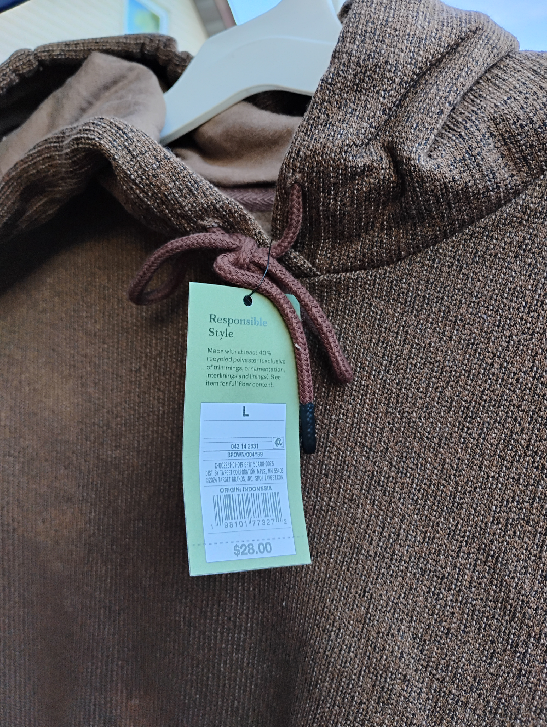 new with tags Mens L Hooded sweatshirt - photo 2