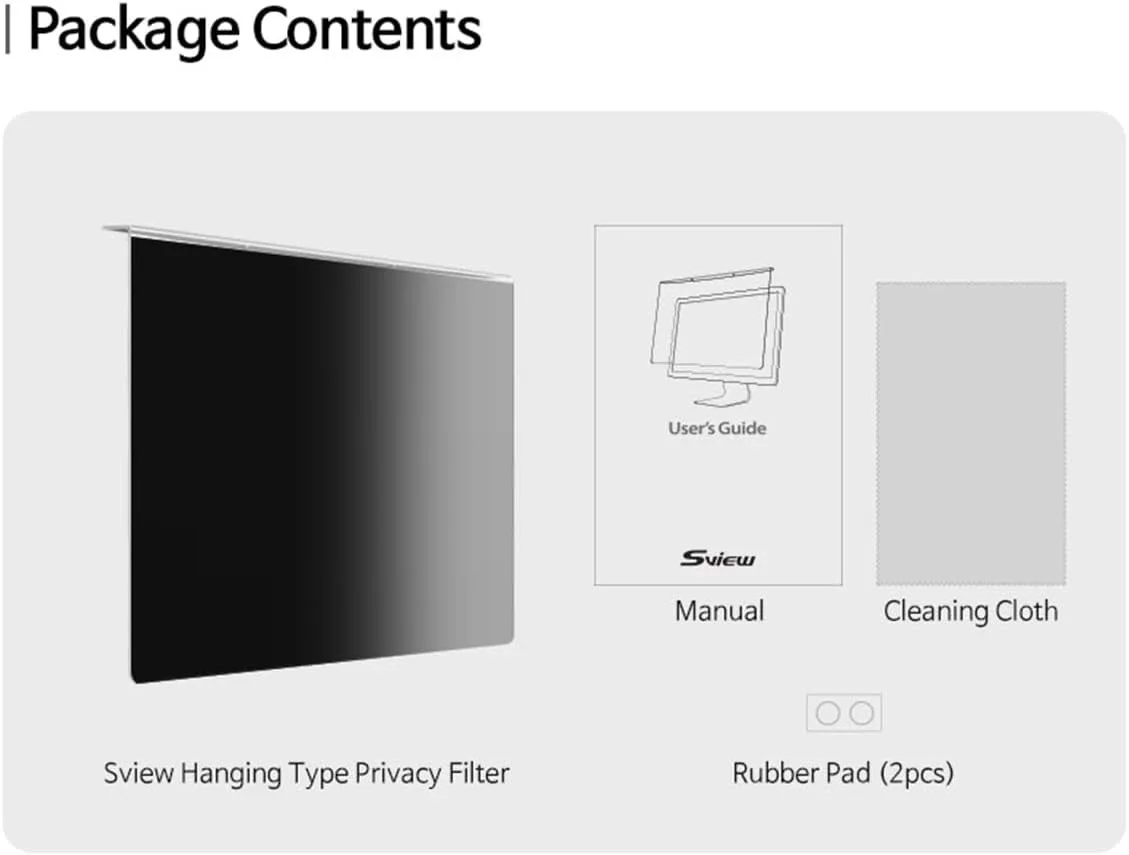 Privacy Screen Filter for Widescreen Computer Monitors BNIB image indicator(7)
