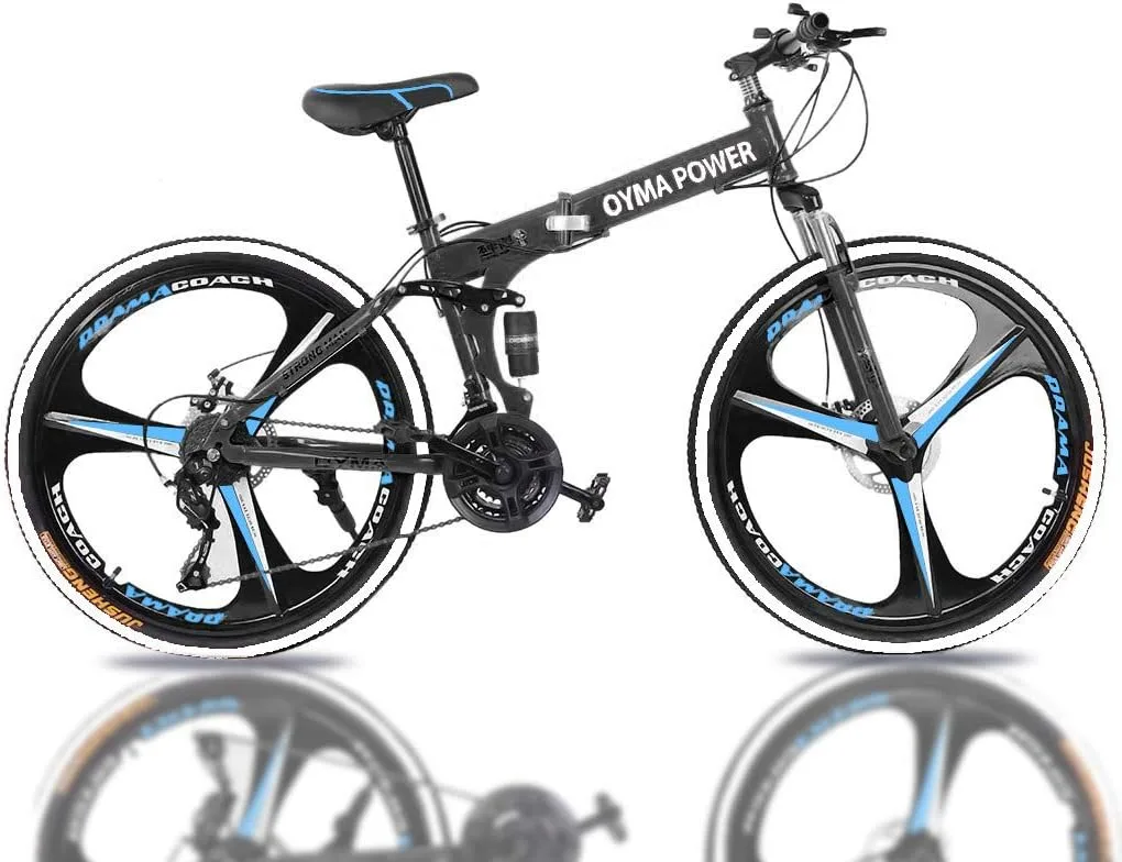 21 Speed Oyma Power Folding Mountain Bike image indicator(2)
