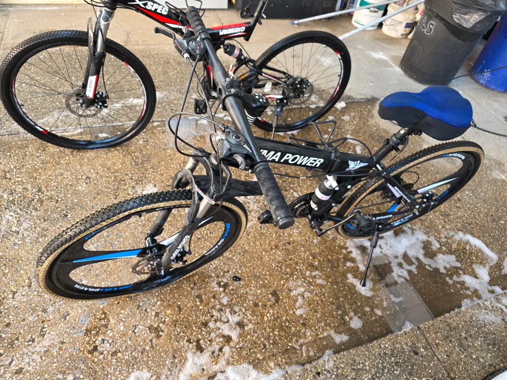 21 Speed Oyma Power Folding Mountain Bike image indicator(9)