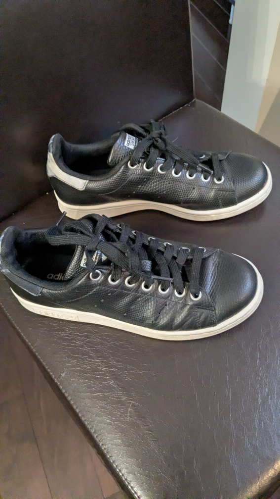 Women's Adidas Stan Smith Black Sneakers - photo 3