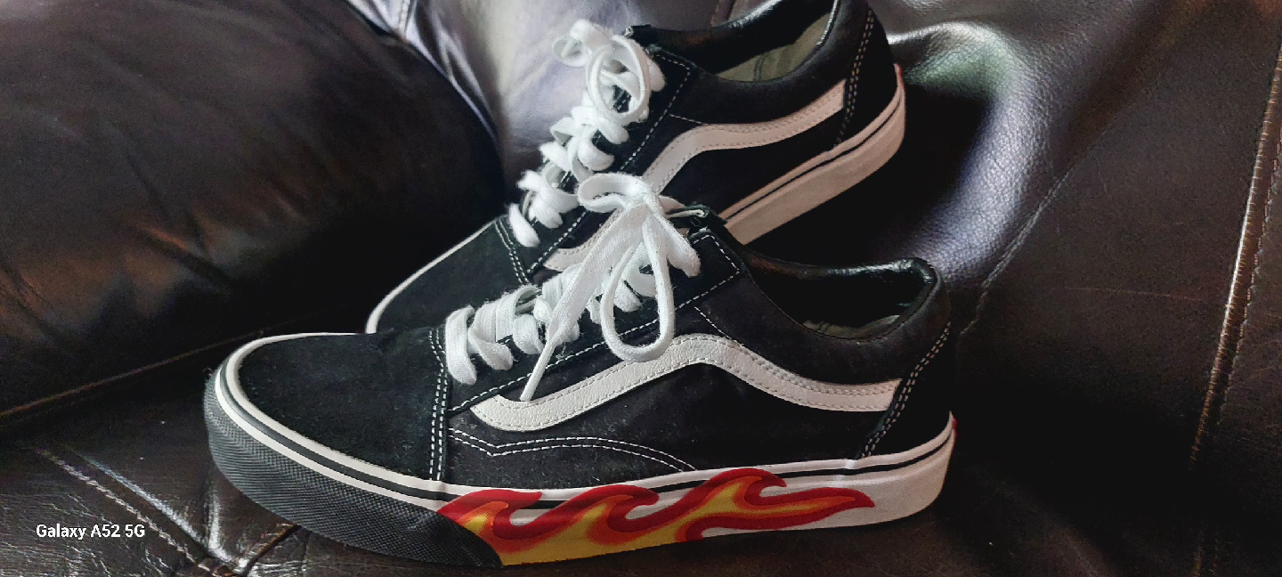 Vans Old Skool Flame Sneakers, Mens size 8, Womens 9.5 - photo 2