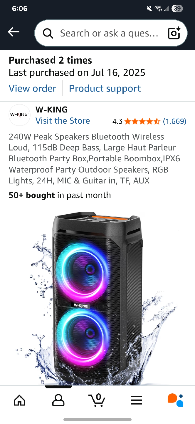 W-KING 240W Bluetooth Wireless Speaker