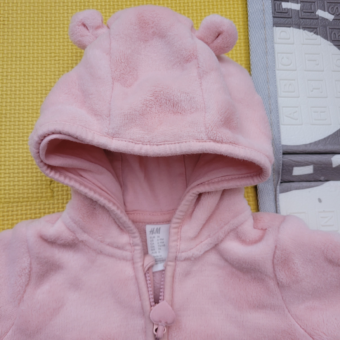Pink Bear Ear Hoodie, Size 1-1.5 Years - photo 3