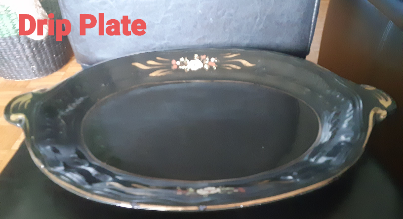 Vintage Black Porcelain Tureen with Gold Trim & Doves - photo 4