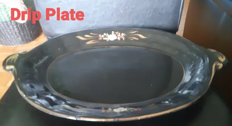 Vintage Black Porcelain Tureen with Gold Trim & Doves image indicator(4)