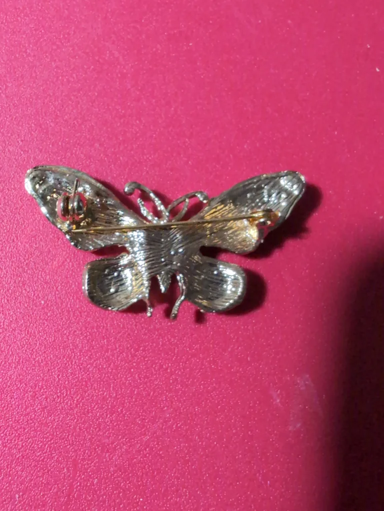 Butterfly Brooch with Blue and Green Enamel image indicator(2)