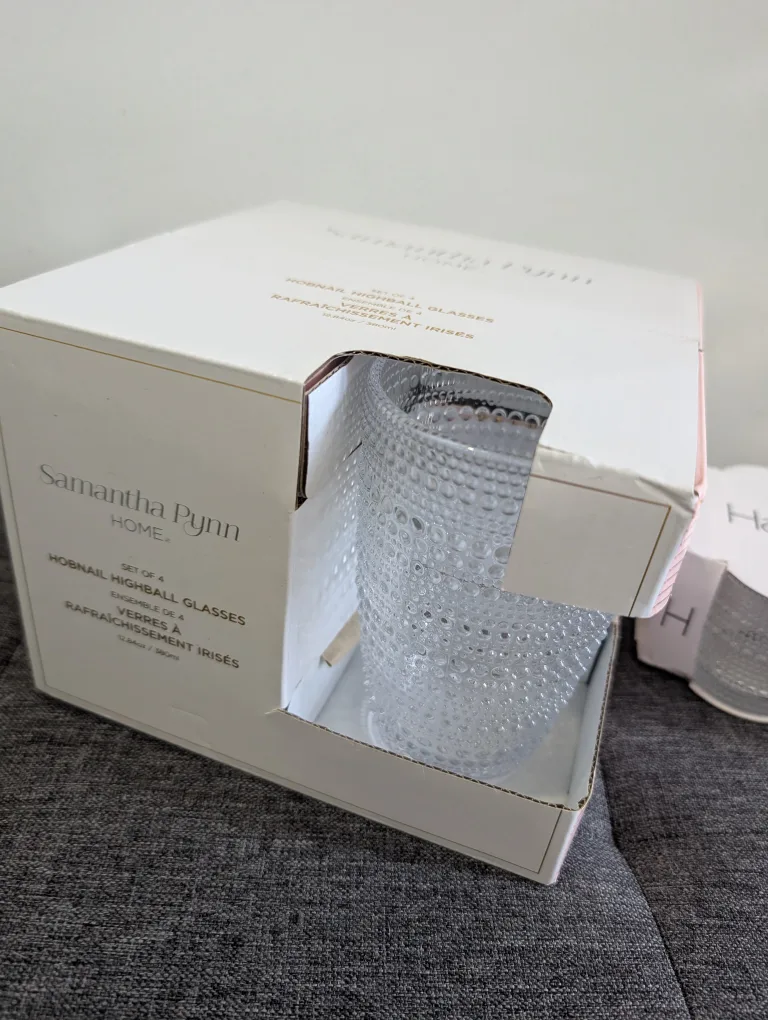 Samantha Pynn Home Hobnail Highball Glasses - Set of 4 image indicator(2)