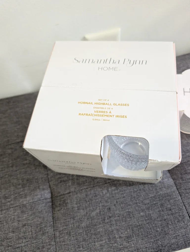 Samantha Pynn Home Hobnail Highball Glasses - Set of 4 image indicator(3)