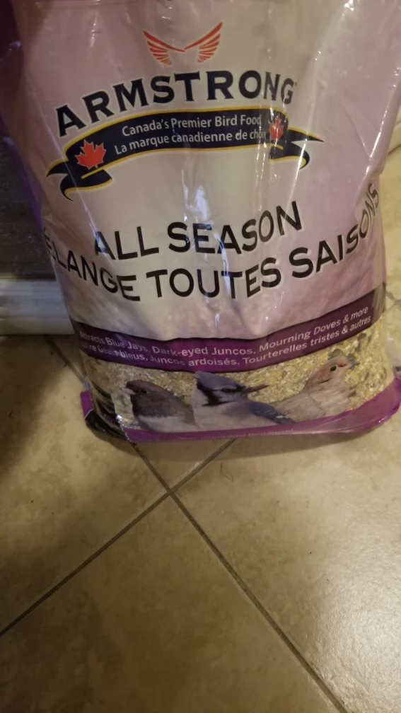 Armstrong All Season Bird Food- open
