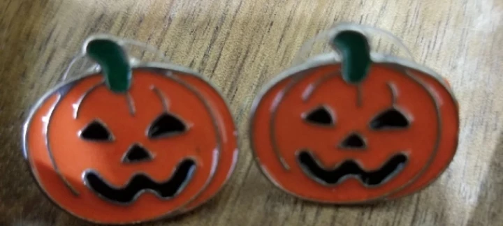 Halloween Pumpkin Earrings 🥕 - photo 2
