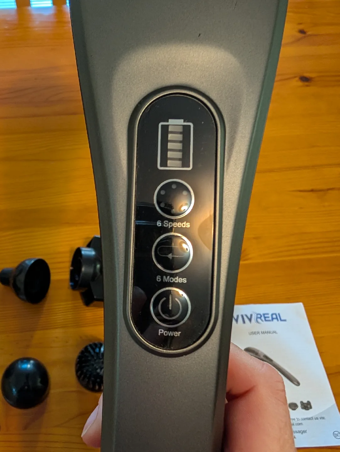 Vivreal Cordless Massager w/ Attachments image indicator(3)