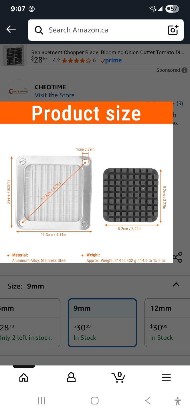 Vegetable Chopper Blade 12mm - photo 5