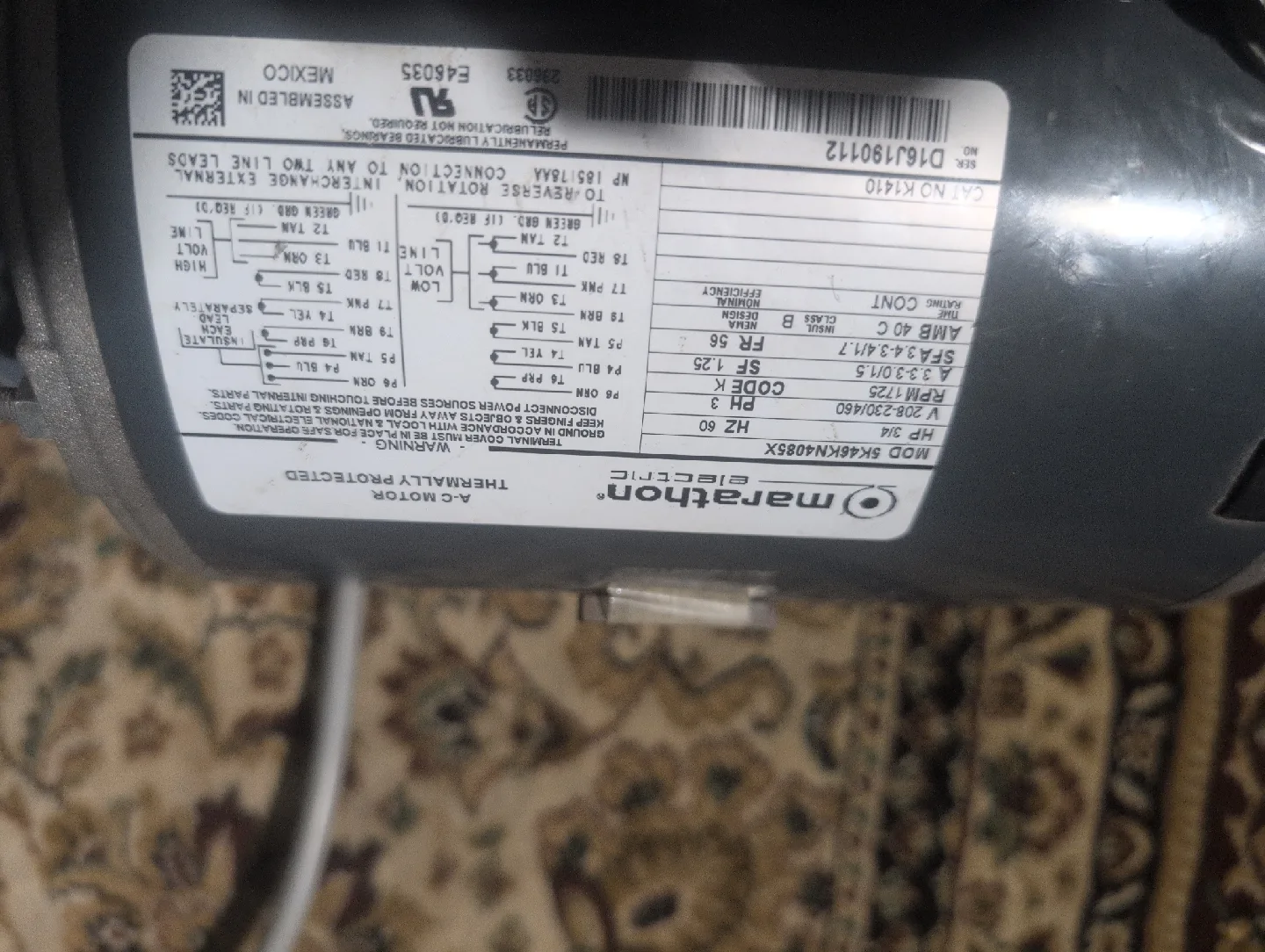 Marathon Electric Motor 5K48KN4085X image indicator(2)